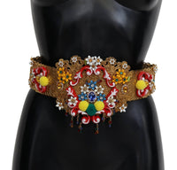 Dolce & Gabbana - Women's Gold - tone Floral Crystal Waist Belt - accessories - belts - gold