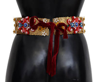 Dolce & Gabbana - Women's Gold - tone Floral Crystal Waist Belt - accessories - belts - gold