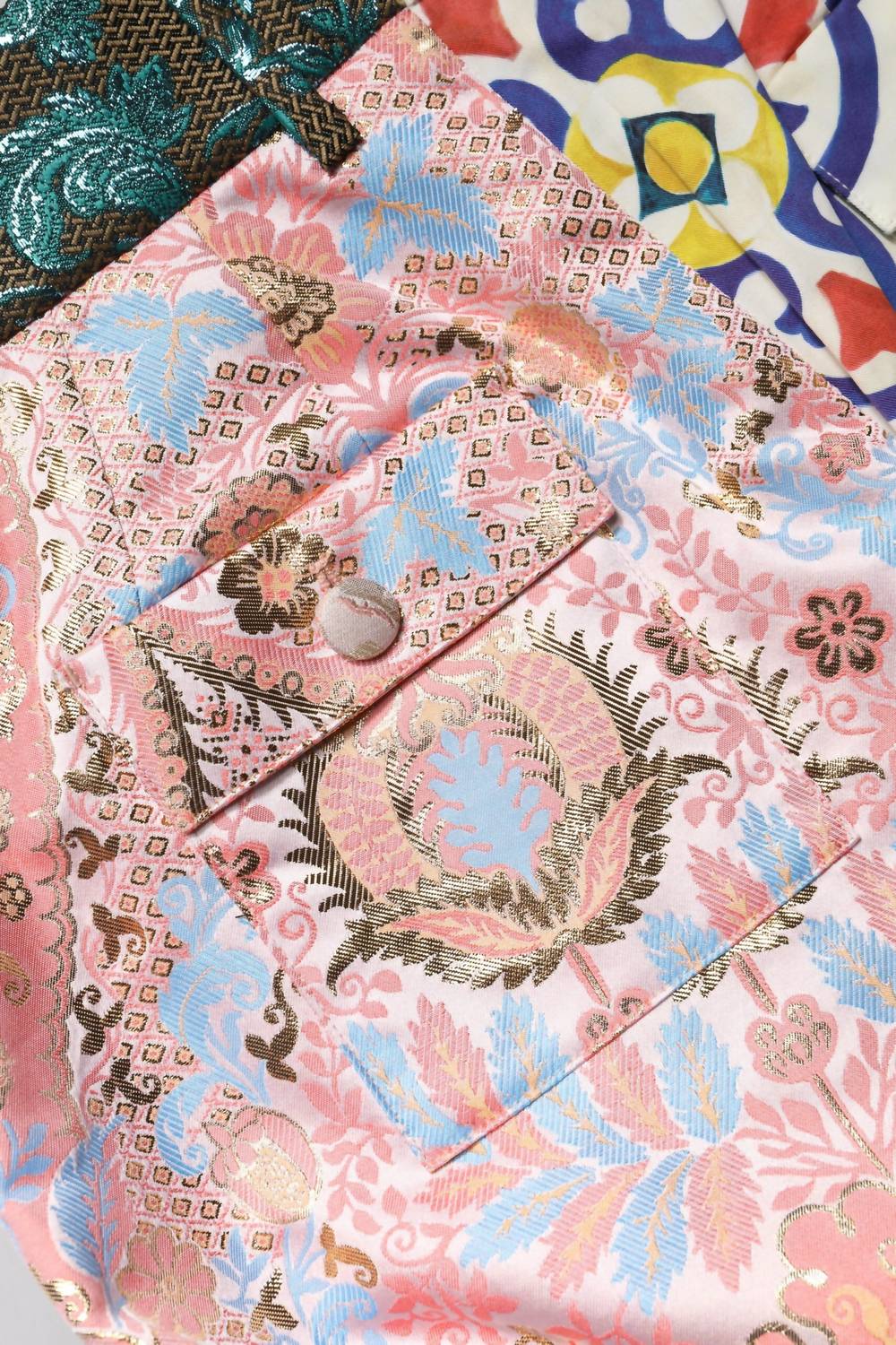 Dolce & Gabbana - Women's High Waist Hot Pants Shorts - clothing - cotton - blend - patterned