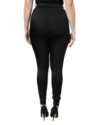 Dolce & Gabbana - Women's High Waist Slim Fit Pants - black - clothing - jeans