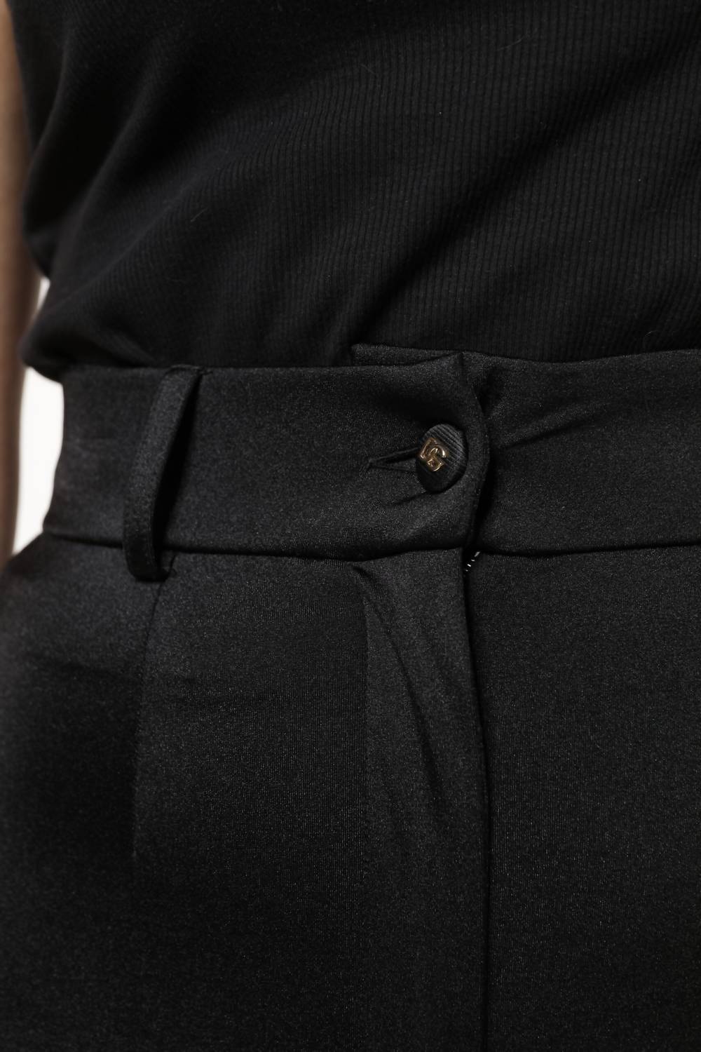 Dolce & Gabbana - Women's High Waist Slim Fit Pants - black - clothing - jeans