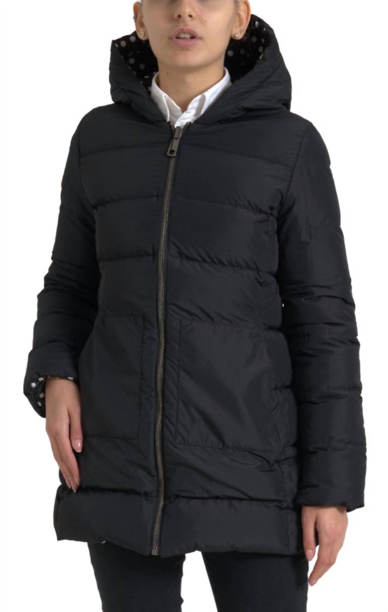 Dolce & Gabbana - Women's Hooded Jacket - black - clothing - coats