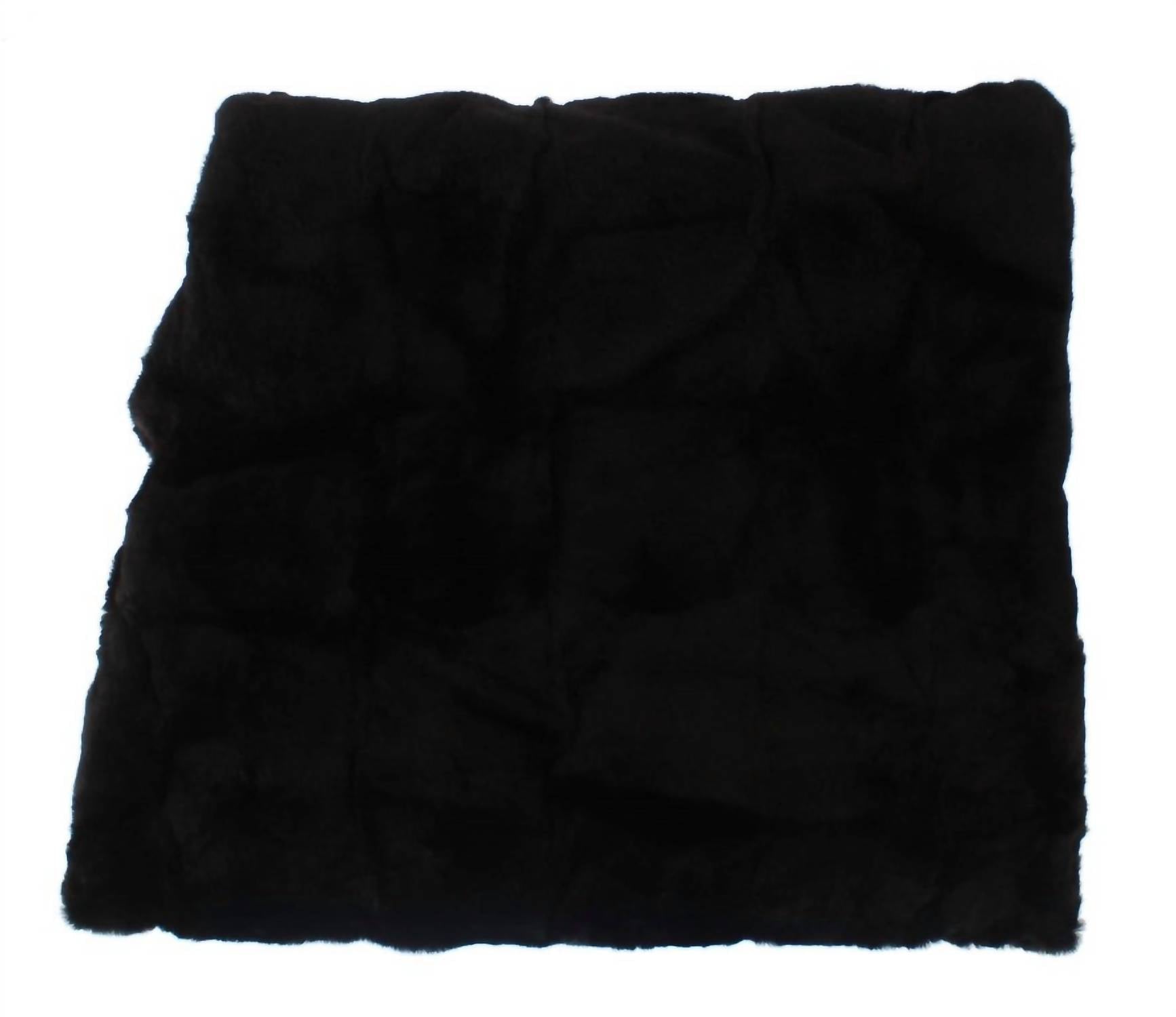 Dolce & Gabbana - Women's Hooded Scarf Wrap - accessories - black - fur