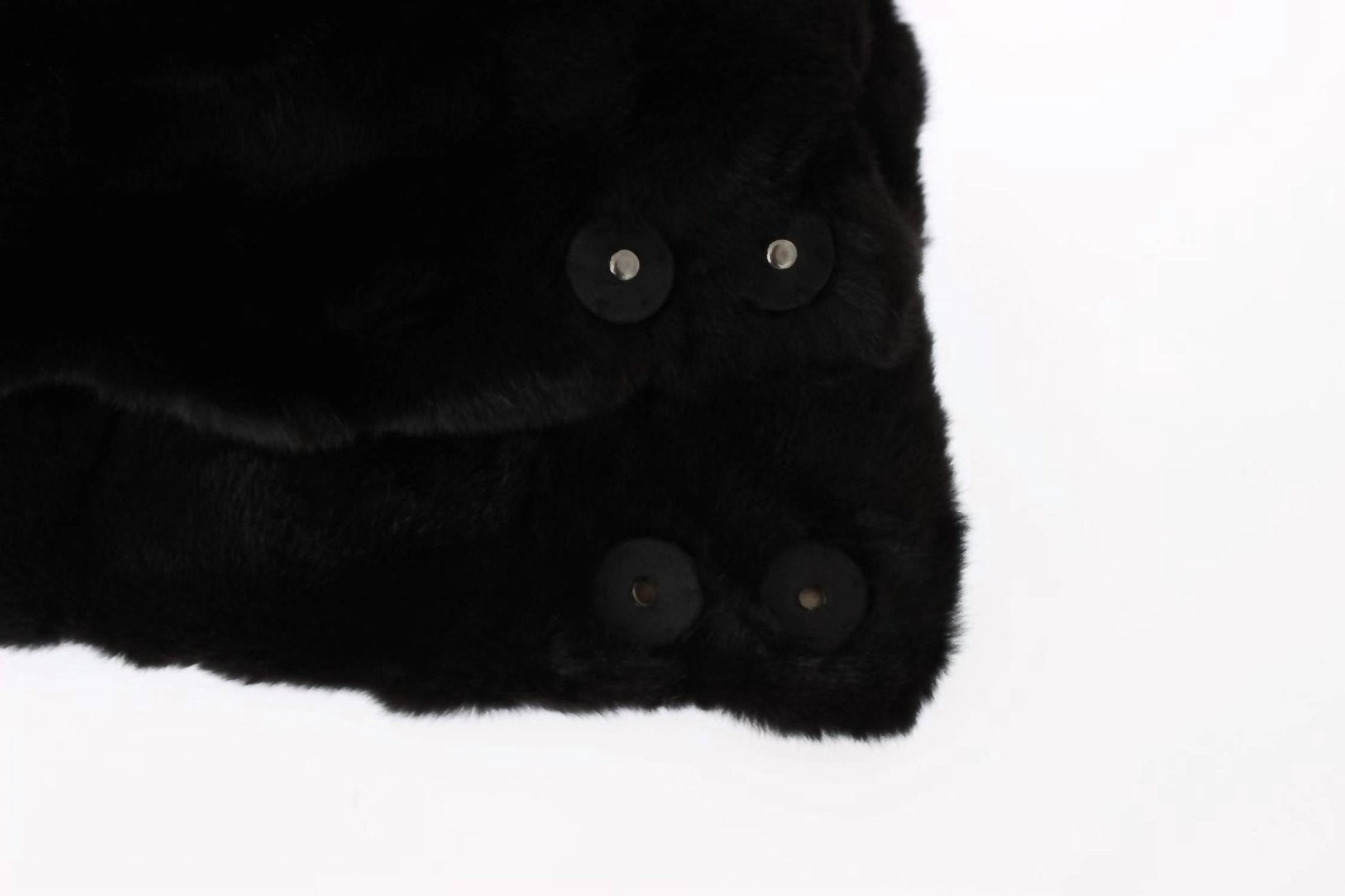 Dolce & Gabbana - Women's Hooded Scarf Wrap - accessories - black - fur