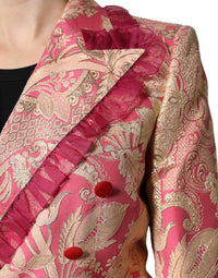 Dolce & Gabbana - Women's Jacquard Nylon Coat Blazer Jacket - blazers - clothing - jackets