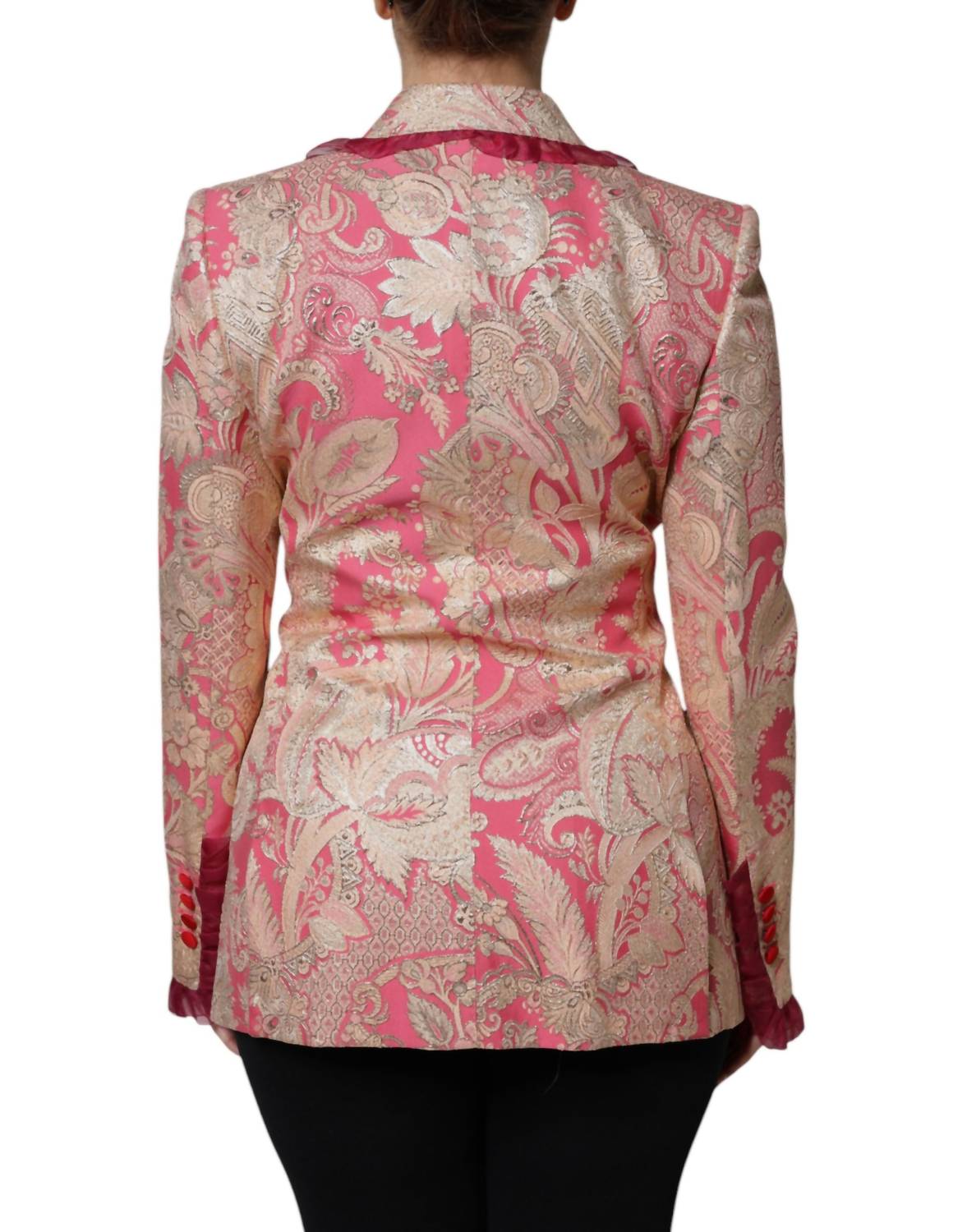 Dolce & Gabbana - Women's Jacquard Nylon Coat Blazer Jacket - blazers - clothing - jackets