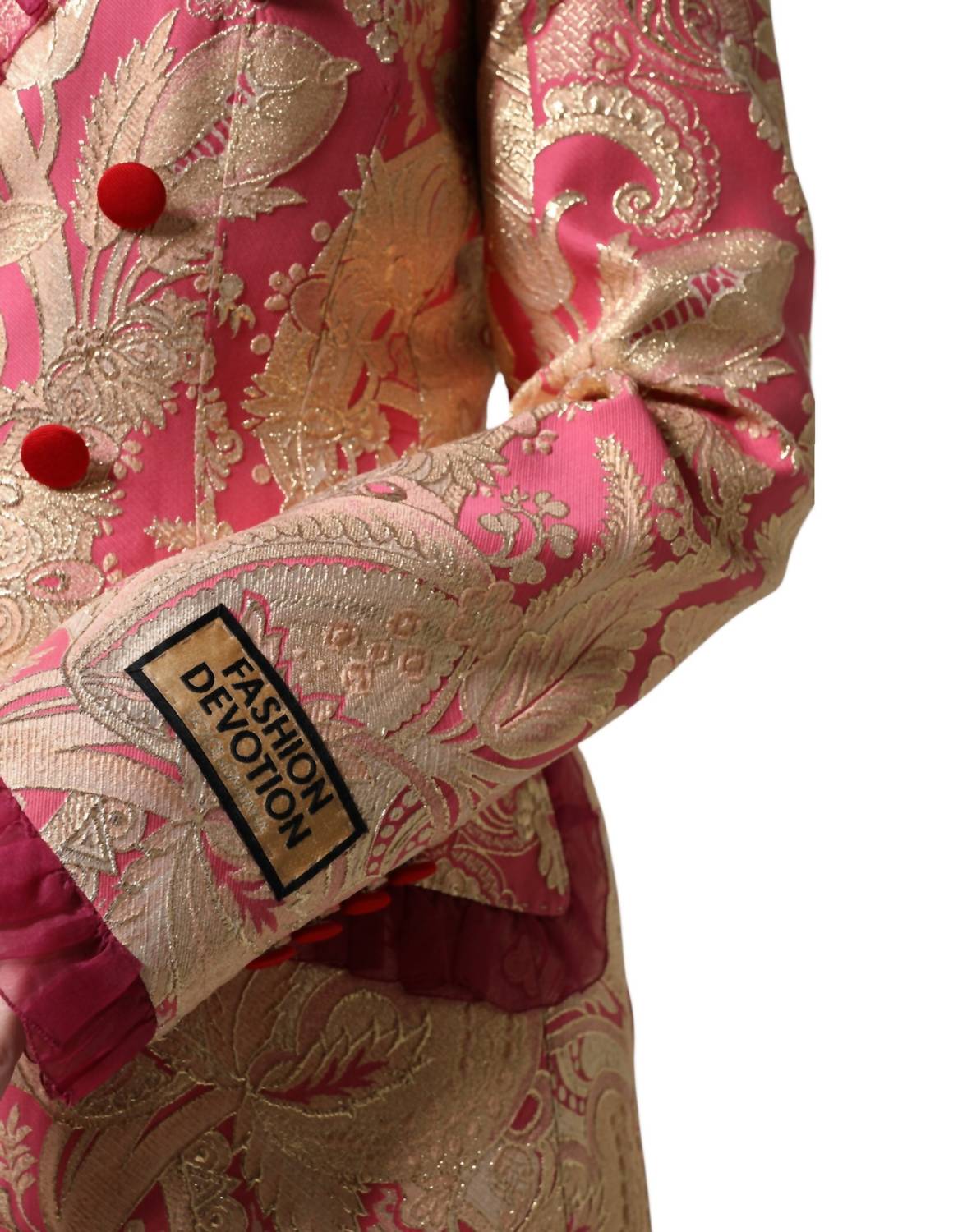 Dolce & Gabbana - Women's Jacquard Nylon Coat Blazer Jacket - blazers - clothing - jackets