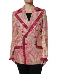 Dolce & Gabbana - Women's Jacquard Nylon Coat Blazer Jacket - blazers - clothing - jackets