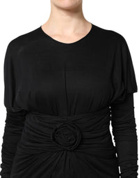 Dolce & Gabbana - Women's Midi Dress - black - clothing - dresses