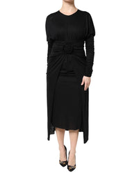Dolce & Gabbana - Women's Midi Dress - black - clothing - dresses