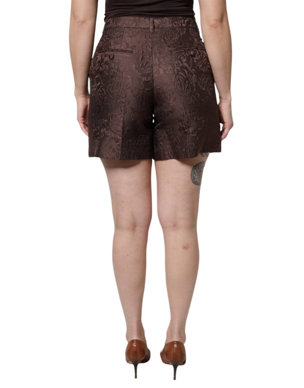 Dolce & Gabbana - Women's Mini Short - brown - clothing - patterned
