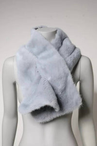 Dolce & Gabbana - Women's Mink Fur Neck Warmer Scarf - accessories - blue - fur