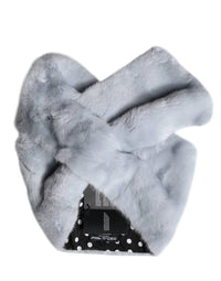 Dolce & Gabbana - Women's Mink Fur Neck Warmer Scarf - accessories - blue - fur
