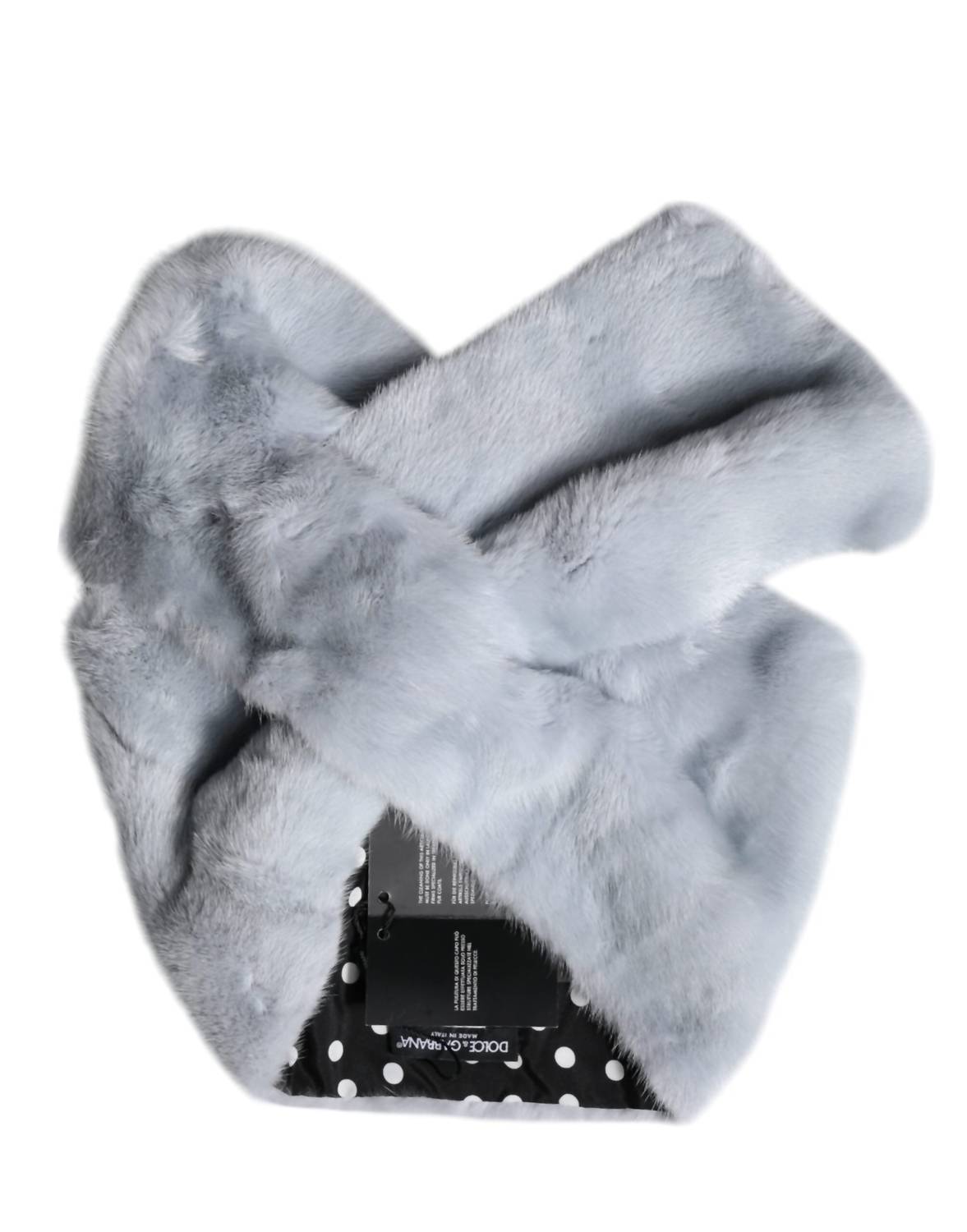 Dolce & Gabbana - Women's Mink Fur Neck Warmer Scarf - accessories - blue - fur
