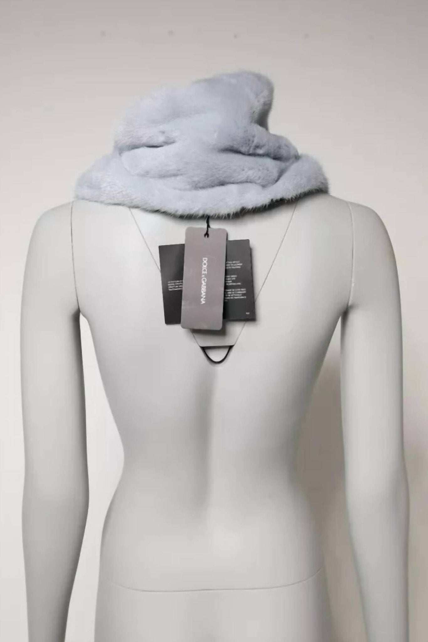 Dolce & Gabbana - Women's Mink Fur Neck Warmer Scarf - accessories - blue - fur