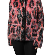 Dolce & Gabbana - Women's Mohair Wool Button Down Cardigan Sweater - cardigans - clothing - patterned