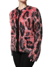 Dolce & Gabbana - Women's Mohair Wool Button Down Cardigan Sweater - cardigans - clothing - patterned