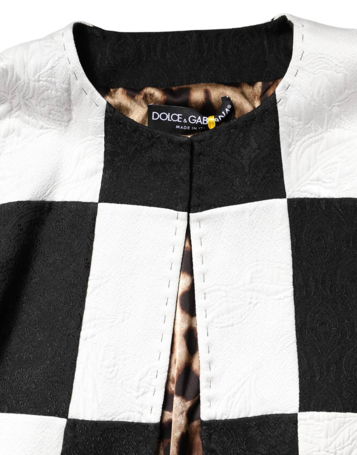 Dolce & Gabbana - Women's Patchwork Jacquard Blazer Jacket - blazers - clothing - jackets