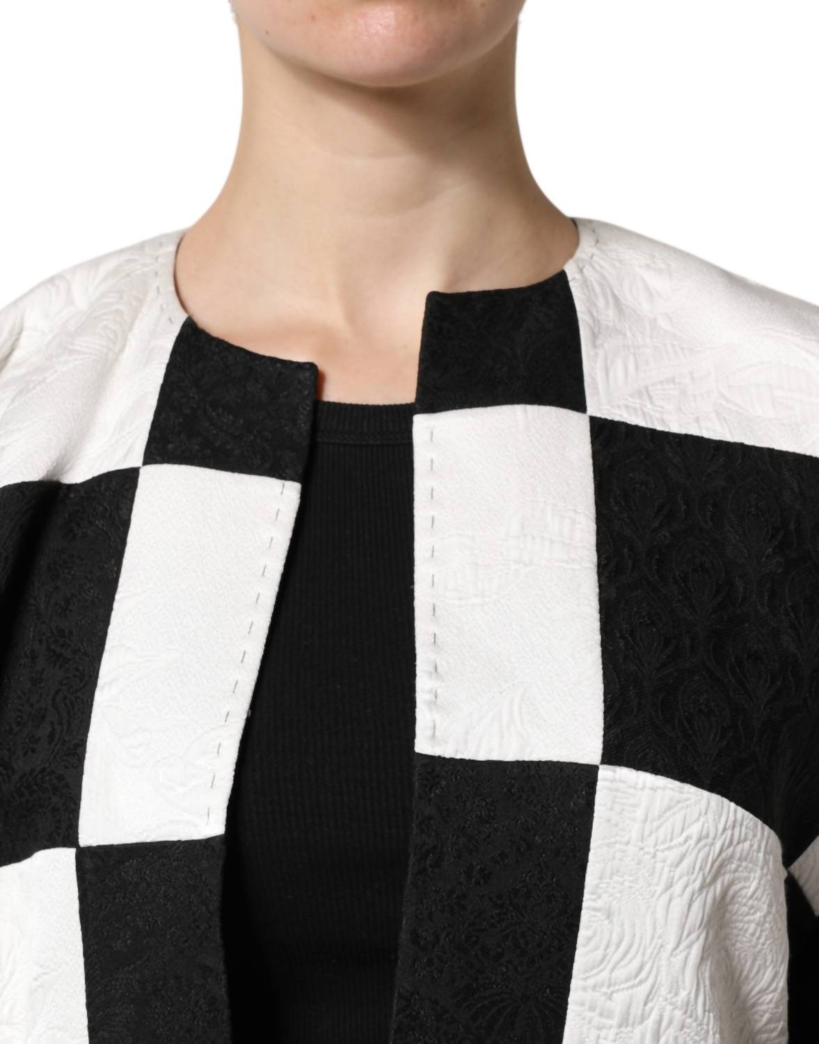 Dolce & Gabbana - Women's Patchwork Jacquard Blazer Jacket - blazers - clothing - jackets