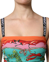 Dolce & Gabbana - Women's Printed Silk Sleeveless Midi Dress - clothing - dresses - green