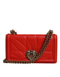 Dolce & Gabbana - Women's Quilted Devotion Crossbody Chain Phone Cover Bag - bags - crossbody - bags - handbags