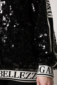 Dolce & Gabbana - Women's Sequin Pullover Sweater - black - cardigans - clothing