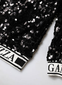 Dolce & Gabbana - Women's Sequin Pullover Sweater - black - cardigans - clothing