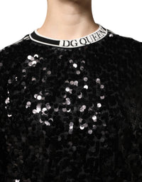 Dolce & Gabbana - Women's Sequin Pullover Sweater - black - cardigans - clothing