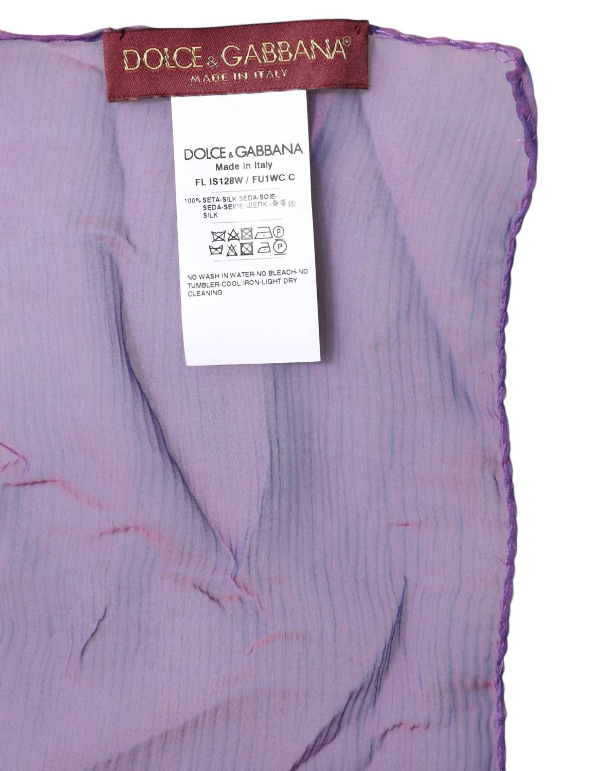 Dolce & Gabbana - Women's Silk Rectangle Wrap Shawl Scarf - accessories - purple - scarves