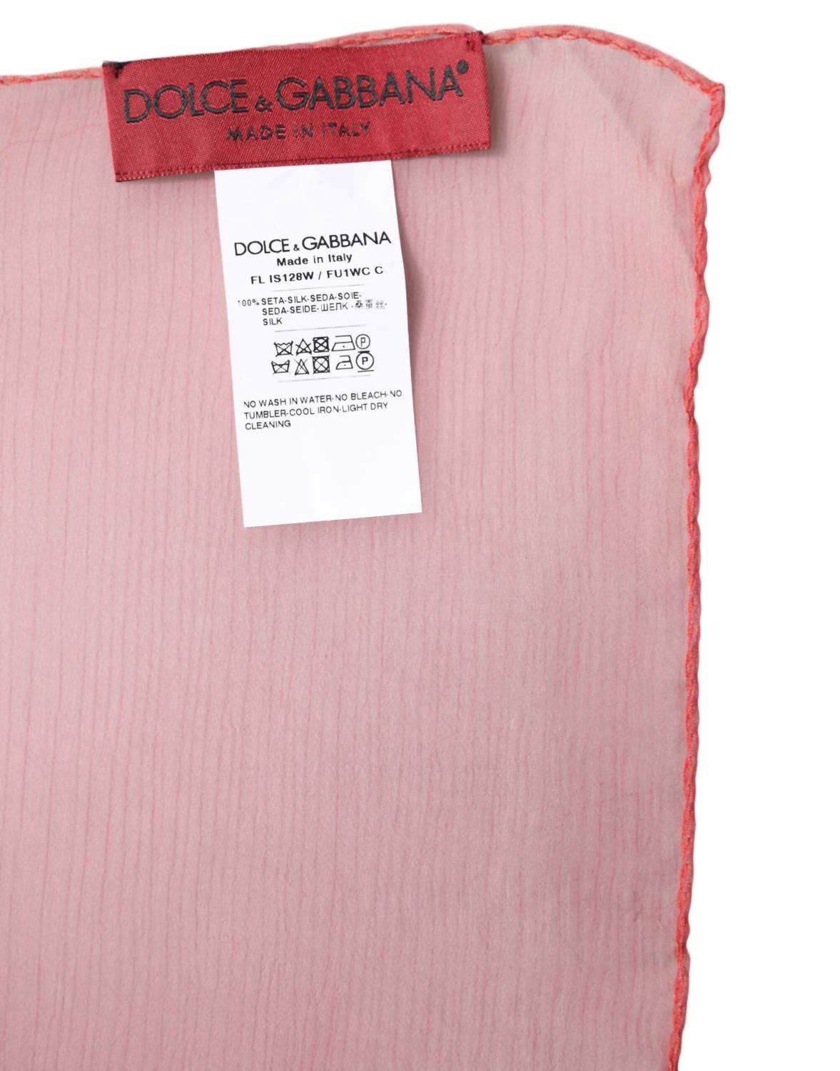Dolce & Gabbana - Women's Silk Rectangle Wrap Shawl Scarf - accessories - pink - scarves