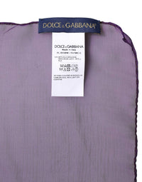 Dolce & Gabbana - Women's Silk Rectangle Wrap Shawl Scarf - accessories - purple - scarves