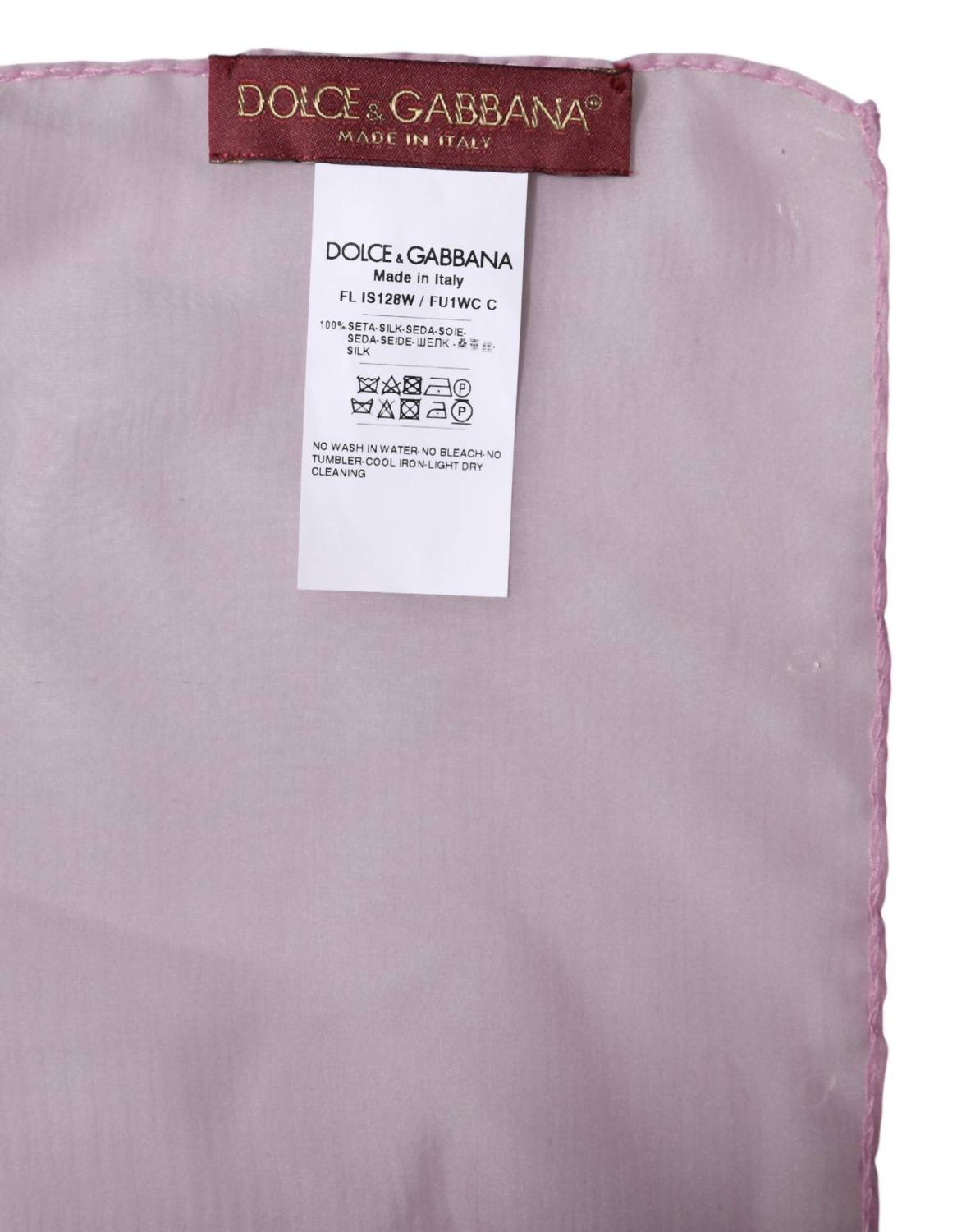Dolce & Gabbana - Women's Silk Rectangle Wrap Shawl Scarf - accessories - pink - scarves