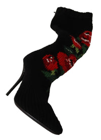 Dolce & Gabbana - Women's Sock Boot - black - heeled - boots - shoes