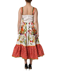 Dolce & Gabbana - Women's Vegetables Sleeveless A - line Dress - clothing - cotton - dresses