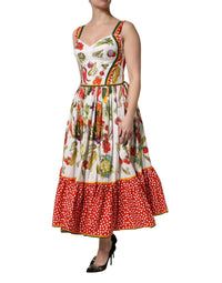 Dolce & Gabbana - Women's Vegetables Sleeveless A - line Dress - clothing - cotton - dresses
