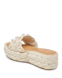 Dolce Vita - Women's Caper Raffia Platform Slide Sandal
