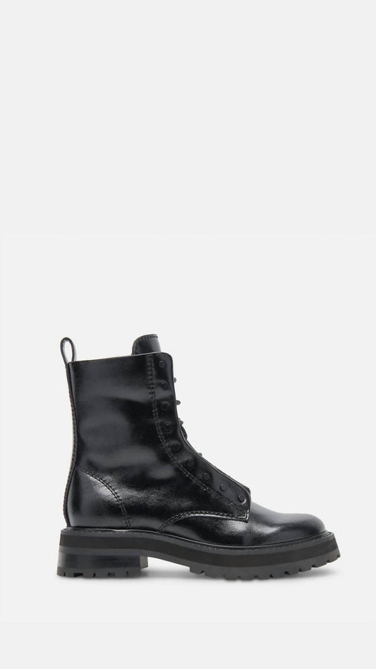 Dolce Vita - Women's Rainer Combat Boot - black - combat - leather