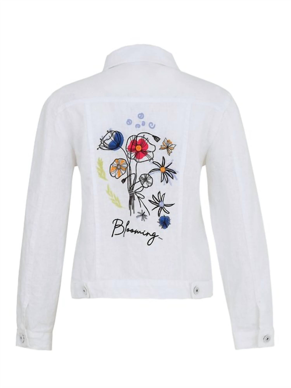 Dolcezza - Floral Linen Jacket - casual - jacket - clothing - floral