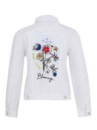 Dolcezza - Floral Linen Jacket - casual - jacket - clothing - floral