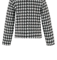 Dolcezza - Houndstooth Zip Front Jacket