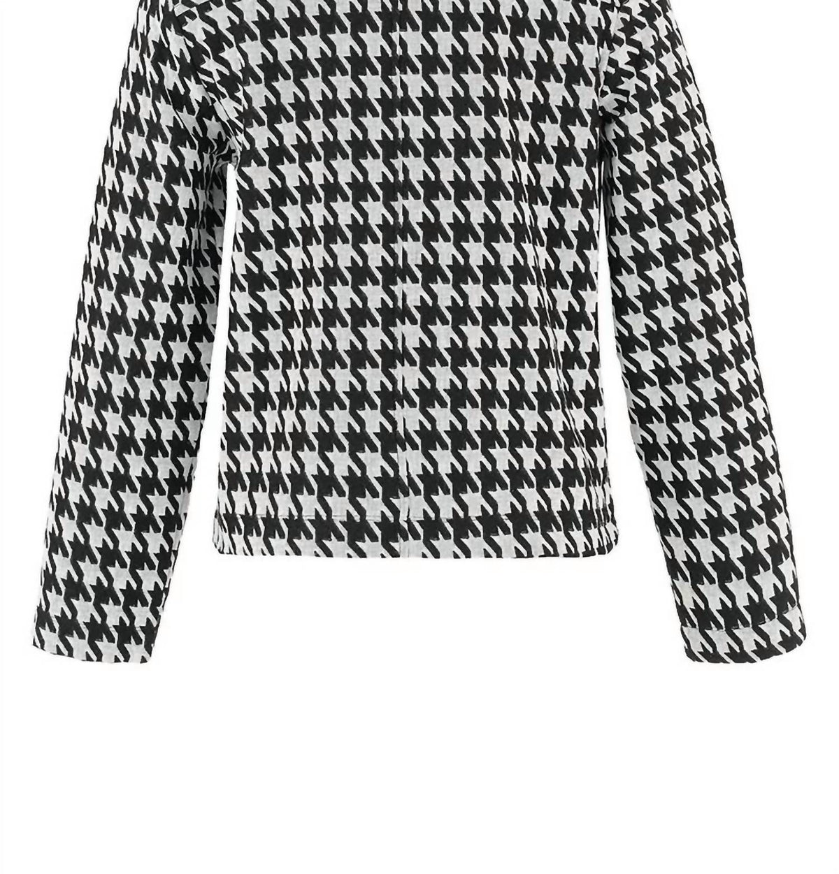 Dolcezza - Houndstooth Zip Front Jacket