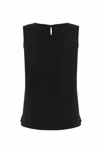 Dolcezza - Women's Scoop Neck Linen Cami Top