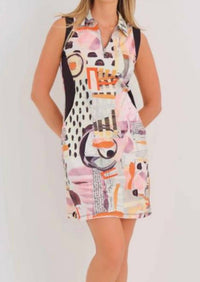 Dolcezza - Sleeveless Printed Mini Dress