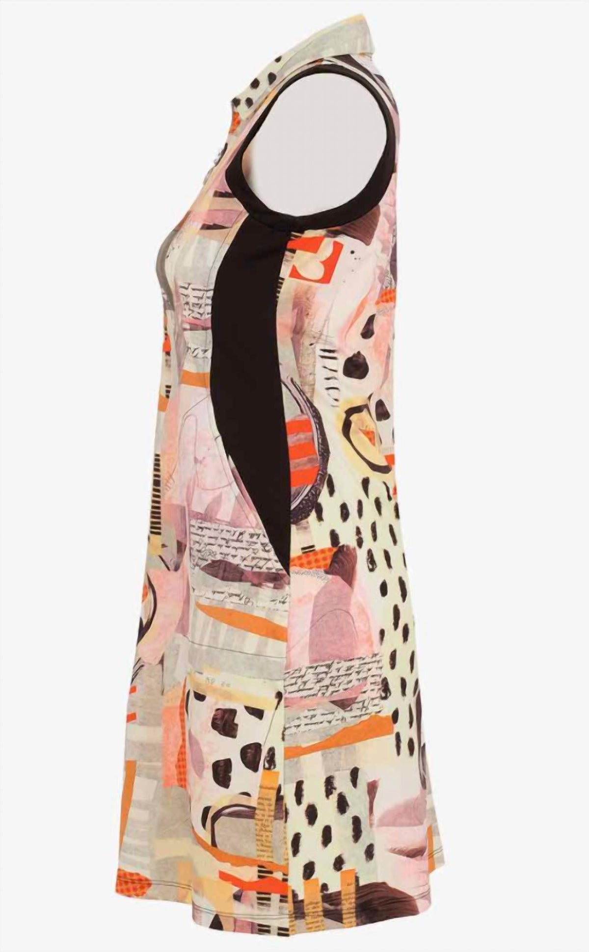 Dolcezza - Sleeveless Printed Mini Dress
