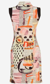Dolcezza - Sleeveless Printed Mini Dress