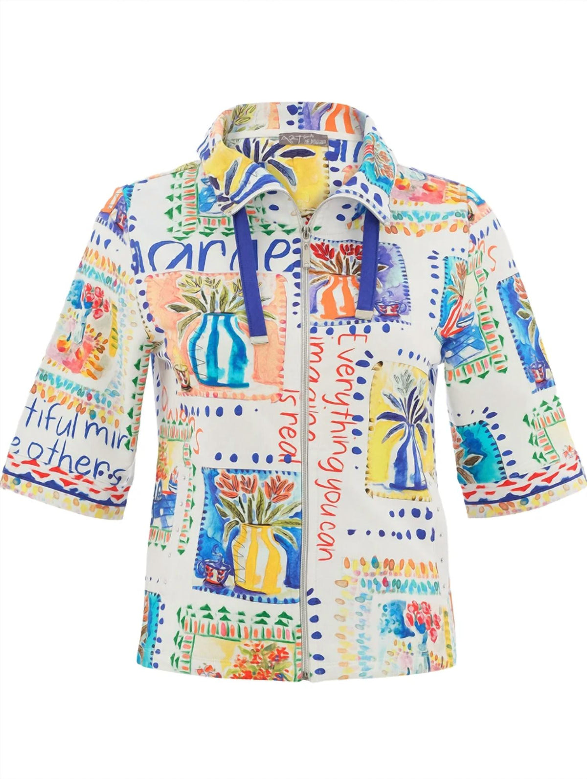 Dolcezza - Women's My Handmade Garden Zip Front Jacket