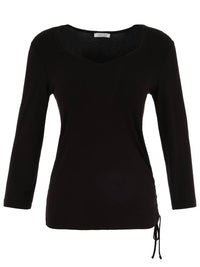 Dolcezza - Women's Ruched Side Tie Top