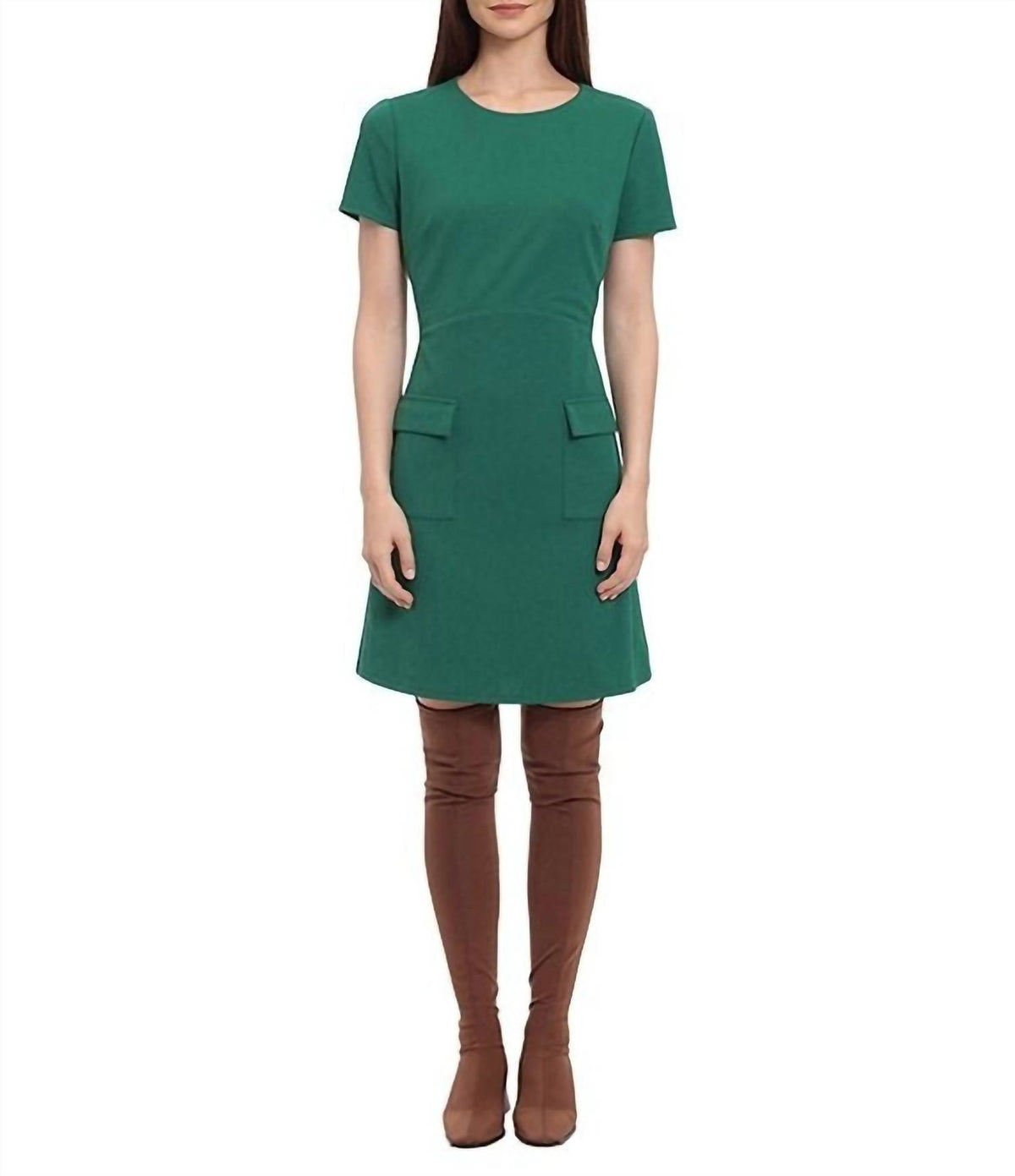 Donna Morgan - Front Pocket Short Day Dress