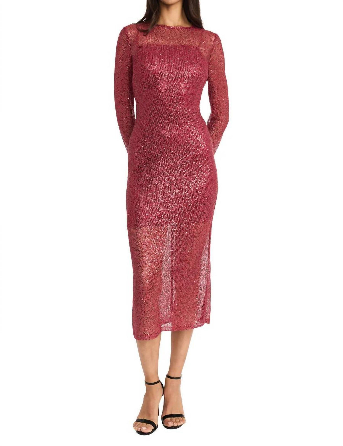 Donna Morgan - Netted Sequin Dress