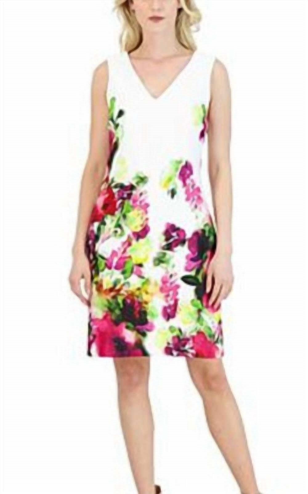 Donna Ricco - Scuba Midi Dress - clothing - knee - length - skirts - midi